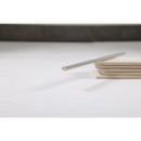 Potlood naast een stapel papieren met Kwartrondje Koloniaal Grijs glans 1,5x30