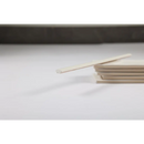 Stapeltje kaarten met houten stok bovenop, Kwart Rond Koloniaal Ivoor mat 1,5x30