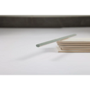 Pencil hovering over stacked papers on Kwart Rond Koloniaal Jade mat 1,5x30