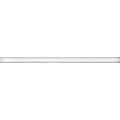 Horizontale zilveren metalen bar van Koloniaal Witte mat 1,5x30 voor styling