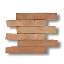 Rustic rode terracotta baksteen tegels 24x4x2 met Alhambra bejmat textuur