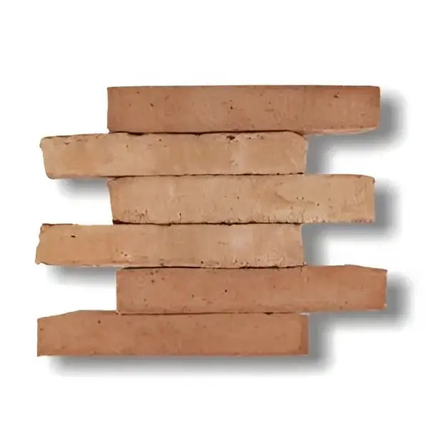 Rustic rode terracotta baksteen tegels 24x4x2 met Alhambra bejmat textuur