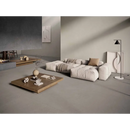 Beige modulair hoekbank met zachte, getufte kussens en minimalistisch design rift anthracite 120x120 rett