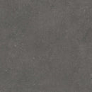 Dark gray textured stone tile with subtle speckles and veining in rift anthracite 90x90 rett design