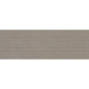 Grijze rift greige duct wandtegel met horizontale groeven voor stoere greige duct decor muren