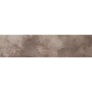 Rectangulaire keramische tegel met een gemêleerd bruin en grijs oppervlak, Safari Bruciato 7x28