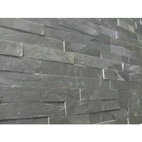 Schiste flatface stonepanel antraciet slate 15x60x1/2 - Top