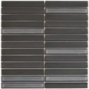 Two-tone mosaic vloertegels met donkere en lichte grijze tegels in Carbon Shades