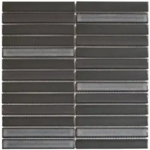 Two-tone mosaic vloertegels met donkere en lichte grijze tegels in Carbon Shades
