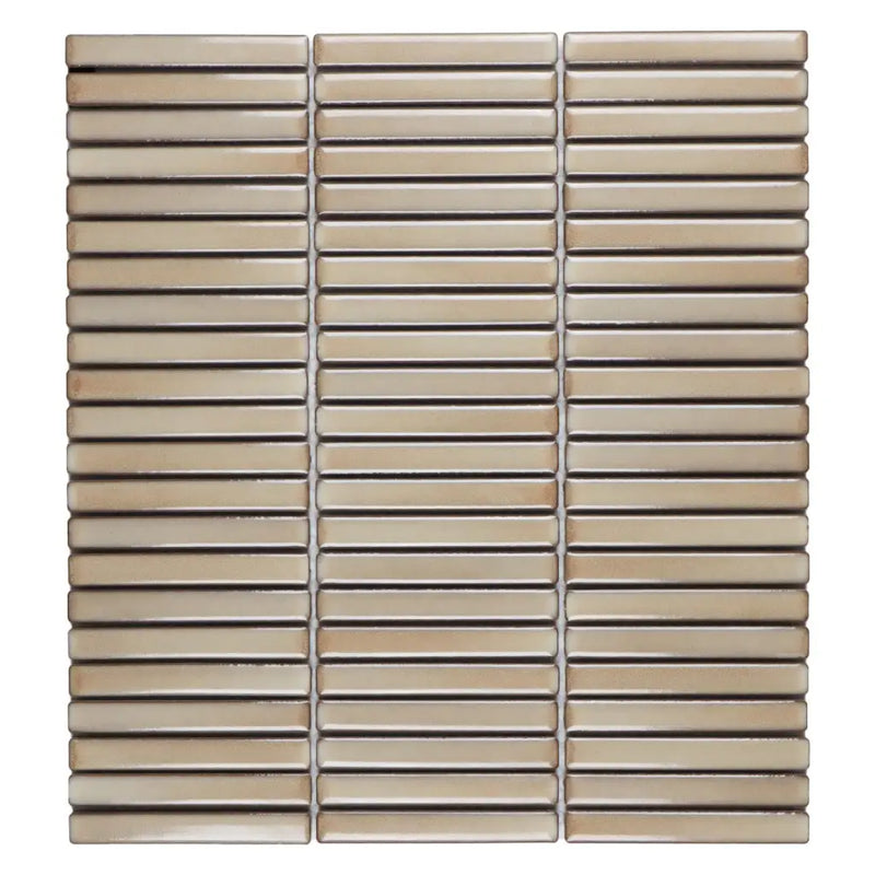 Beige keramische mozaïek SEF12225 Desert Beige in grid patroon