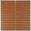 Alt tekst voor afbeelding van SEF20015 Terra Cotta Matt keramische tegelmosaic in terracotta kleur