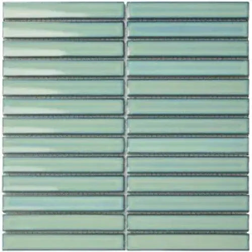 Een stuk van SEF20125 turquoise glossy keramische mozaïek tegels in lichtgroen