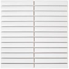 SEF20140 White Matt witte lineaire mozaïek tegellijst voor een strakke look