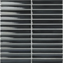 SEF20400 Blauw Grijs Glanzend, mooie glanzende donkere lineaire mozaïektegels