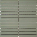 SEF20575 Sage Groen Matt keramische mozaïektegels in strokenpatroon voor je muur