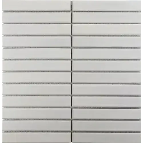 SEF22100 White Glossy tegelmozaïek plaat voor een strakke witte muur