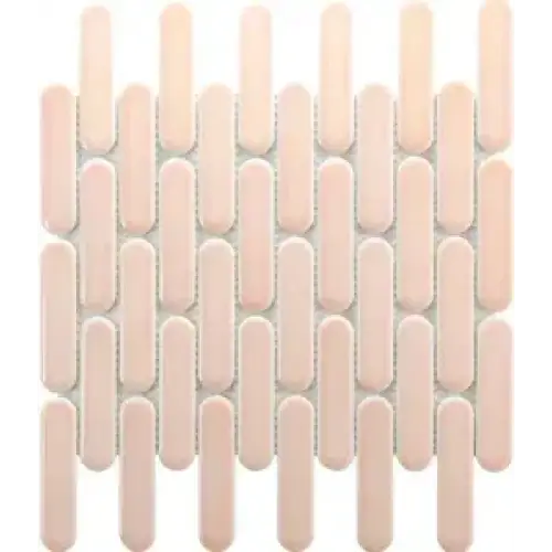 SEO23078 Pink Glossy keramische mozaïek tegels, lichtroze en rond, glad en mooi