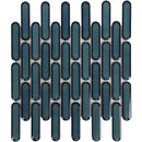 Teal kleurige verlengde tegels in een herhalend patroon van Azuurblauwe Sepckle Glanzend