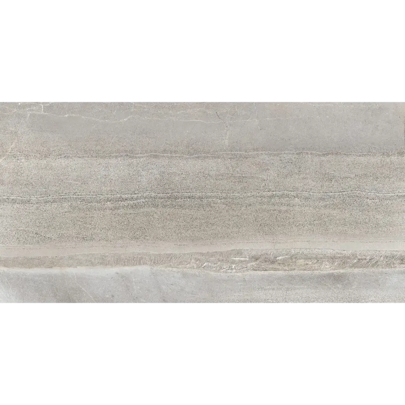 Gray stone surface with subtle striations, perfect for Serenity Greige 60x120 rett