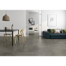 Moderne open woonruimte met eetgedeelte en blauwe bank, Shins Pardo mat 75x75