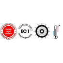 Vier certificeringssymbolen voor veiligheid en emissies bij Sopro HPS Hechtprimer S 10kg