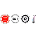 Vier ronde certificeringssymbolen voor Sopro HPS Hechtprimer S 3kg voor vloertegels