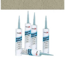 Witte silicone sealant tubes met blauwe nozzles van Sopro Silicone kit Zandgrijs