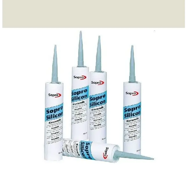 White Sopro silicone sealant tubes with blue tips, perfect for Sopro Silicone Kit Zilvergrijs