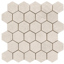 Beige hexagon mozaïek in honingraatpatroon, Statale Sand hexagon voor interieurdesign