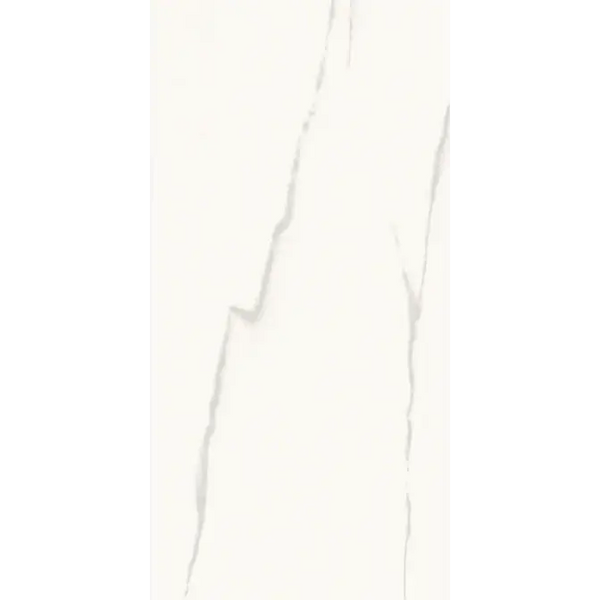 Statuario Glans 60x120 cm tegel met wit marmer, natuurlijke aders en glanzende afwerking