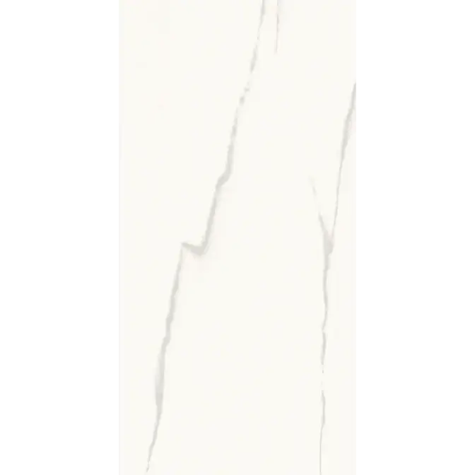 Statuario Glans 60x120 cm tegel met wit marmer, natuurlijke aders en glanzende afwerking