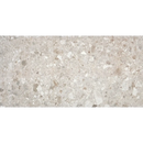 Lichtgrijze Stone Mist 60x120 terrazzo met witte, grijze en bruine aggregate