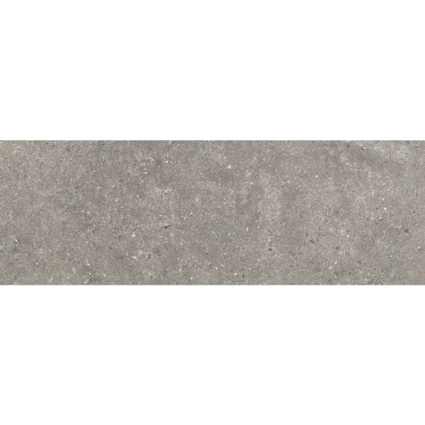 Mottled grey concrete met een stone-look, perfect voor Stoneland Grey wandtegel 40x120 rett