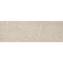 Textuur van een beige muur met horizontale strepen, Stoneland Ivory Wattle decor wandtegel