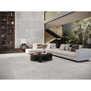 Moderne L-vormige hoekbank in lichtbeige bij Stoneland Pearl mat 80x160 rett