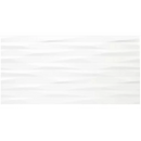 Witte gestructureerde papier met vochtige lijnen voor Strass Blanco Glans 30x60