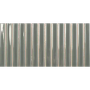 Corrugated metalen plaat met verticale ribben in Sweet Bars Mineral Grey 12,5x25 wandtegels