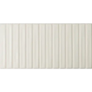 Witte matte repen met verticale ribben voor totale oppervlakte in zoete witte repen