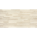 Beige textuur wandtegel met horizontaal gestreept patroon van Syrma Bone Decor 30x60