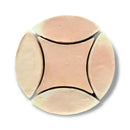 Terracotta mozaïek onderzetter set met geometrisch patroon en Alhambra bejmat textuur