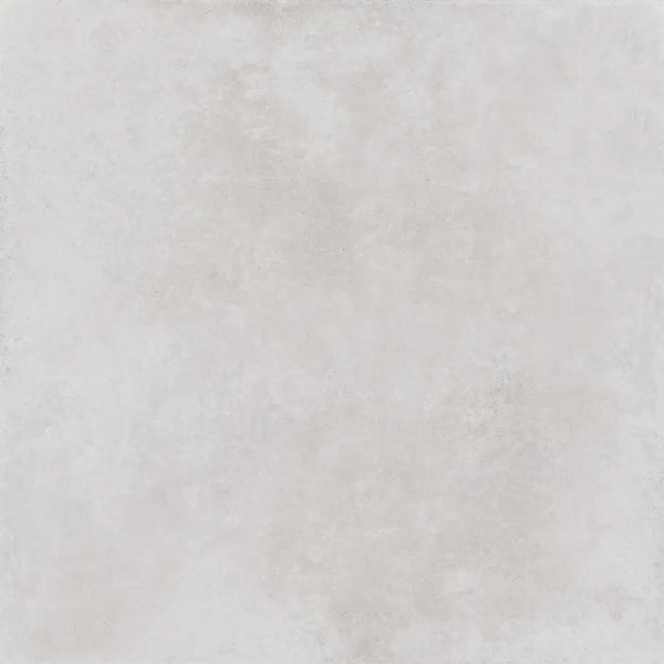 Effen lichtgrijze textuur van Terrastegel Midtown Pearl 60x60 rett 20mm