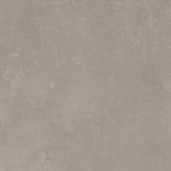 Solid grijze ondergrond met subtiele gemêleerde textuur van Terrastegel Nexus Pearl 60x60