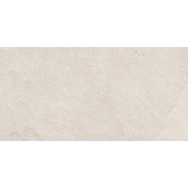 Off-white beige textured surface with mottled pattern on Terrastegel Overland Sand 60x120