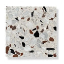 Witte terrazzo tegel uit Terrazzo Collezione Sassi Romagna 60x60cm met gemengde aggregaten