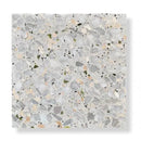 Terrazzo Collezione Sassi Siracusa 60x60X2cm met wit, grijs, zwart, perzik en groen