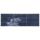 Navy blauwe glanzende keramische tegel backsplash van TopTegels Beach Donker Blauw