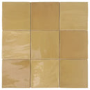 Creamkleurige TopTegels Beach Geel 15x15 cm keramische tegels met glanzende afwerking