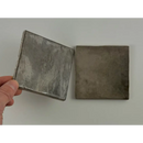 Silverkleurige trend tegels moka glans 10x10 met hamerslag en licht gestructureerd oppervlak