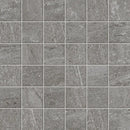 Grijze natuursteen mozaïek met rechthoekige tegels van Ultrablock Lead mozaïek 5x5