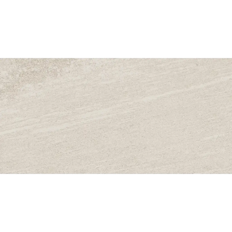 Beige textured stone surface of Ultrablock White 30x60 rett with subtle striations